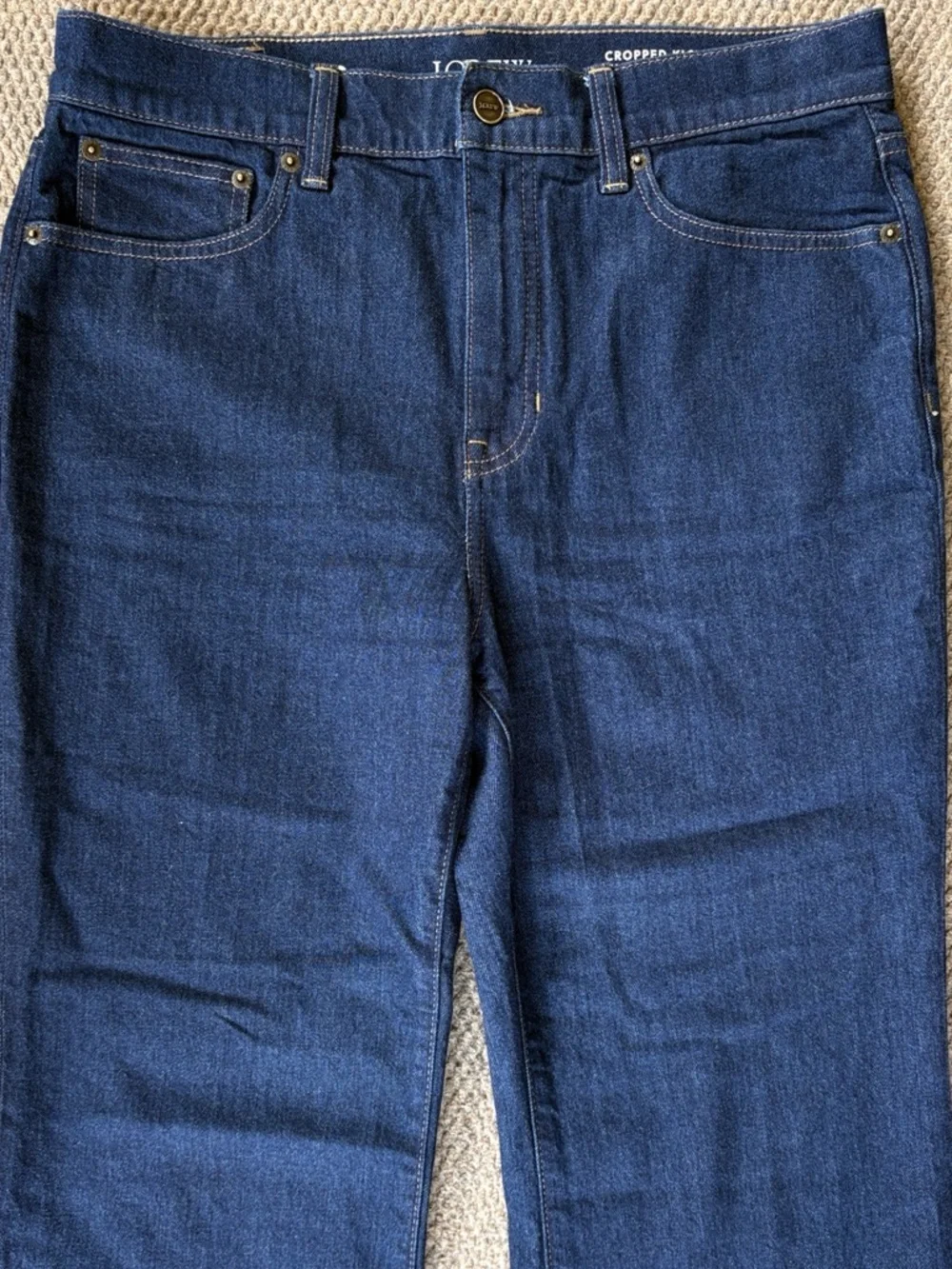Like New J. Crew Cropped Kick Out High Rise Jeans Size 29